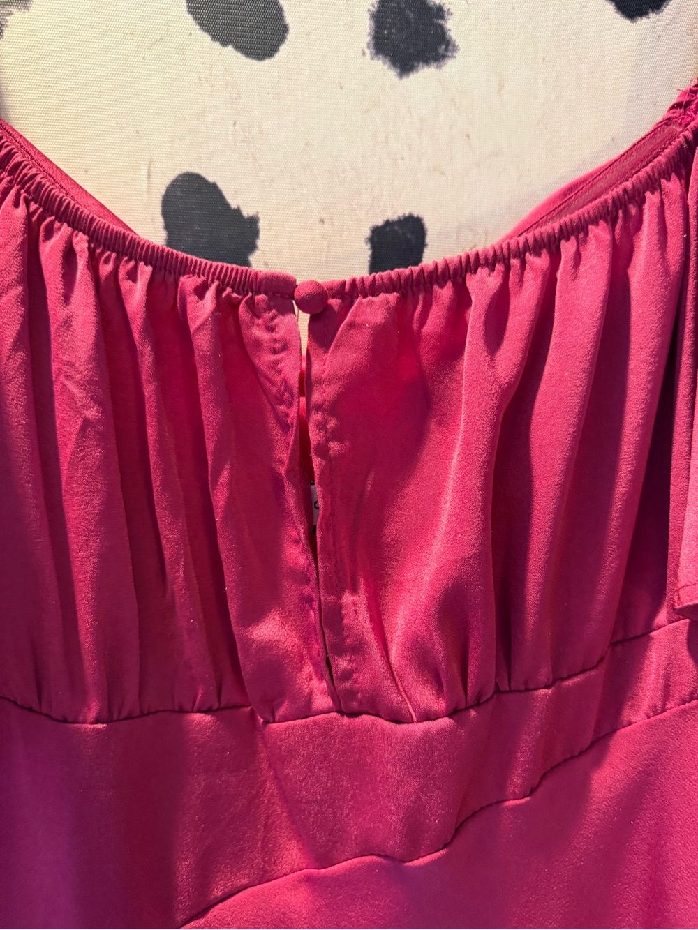 Fuchsia Ruffle-Sleeve Maxi Dress - Picture 6 of 8